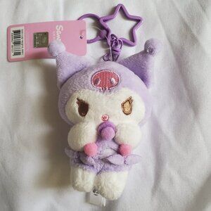 Sanrio Kuromi Mascot Plush Keychain